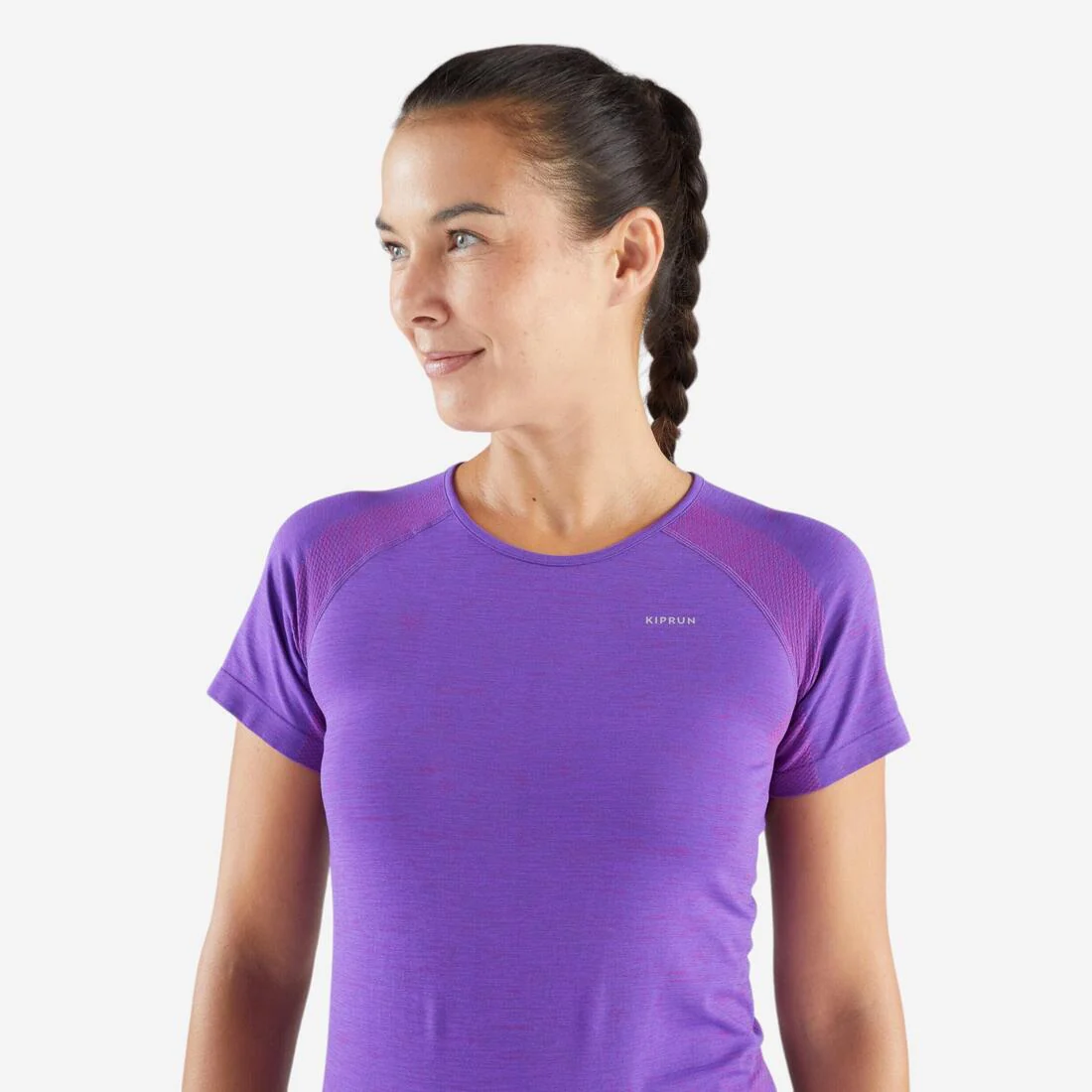 POLERA RUNNING TRAIL SLIM SIN COSTURAS MUJER KIPRUN RUN 500 CONFORT SLIM - Image 5