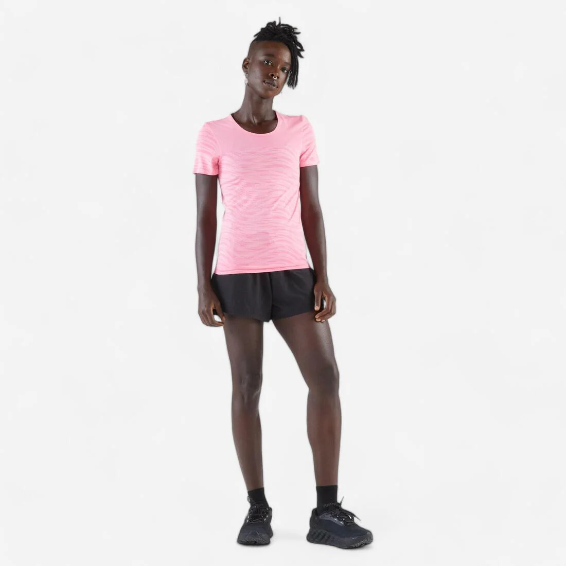 POLERA SIN COSTURAS MUJER KIPRUN RUN 500 COMODIDAD - Image 3