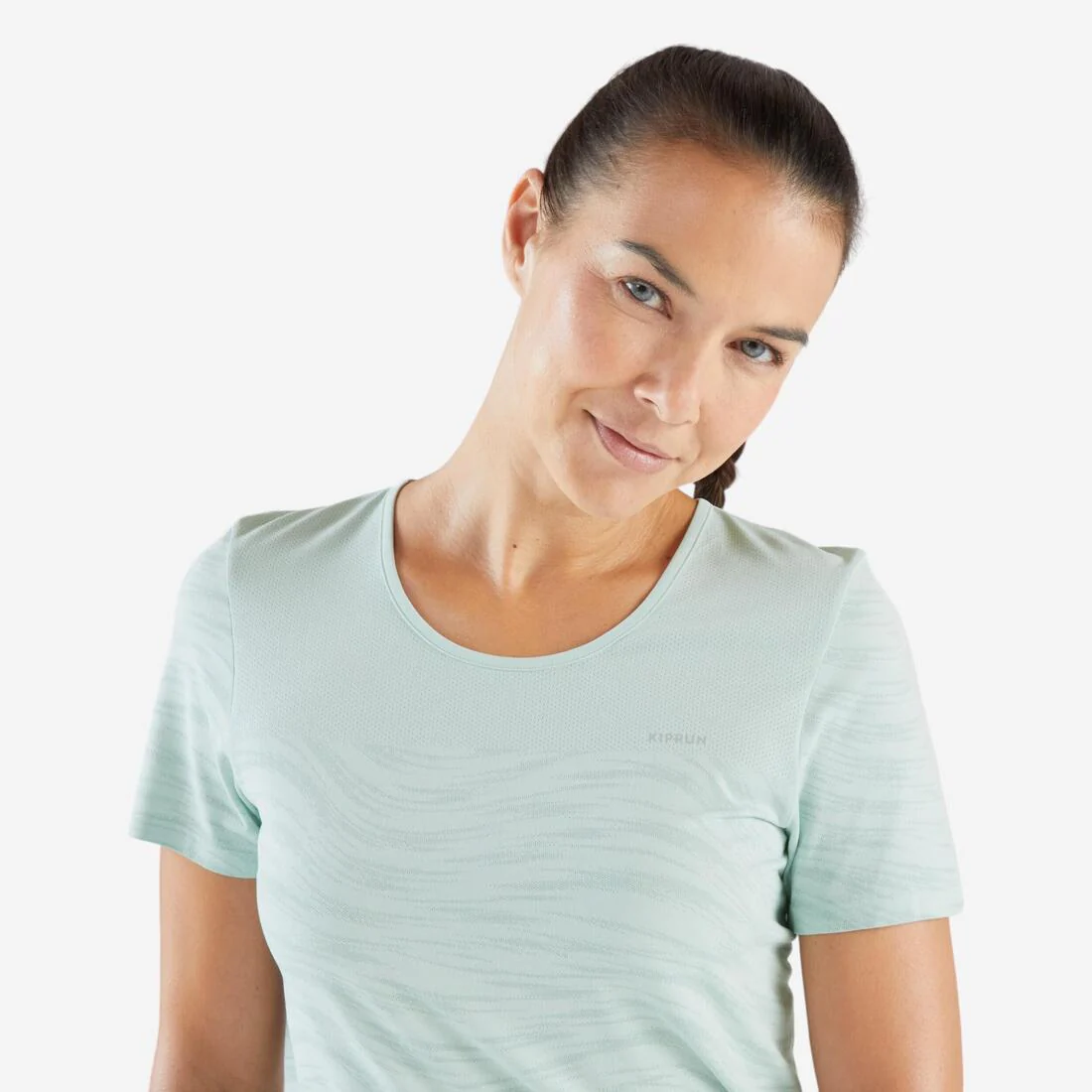 POLERA SIN COSTURAS MUJER KIPRUN RUN 500 COMODIDAD - Image 7
