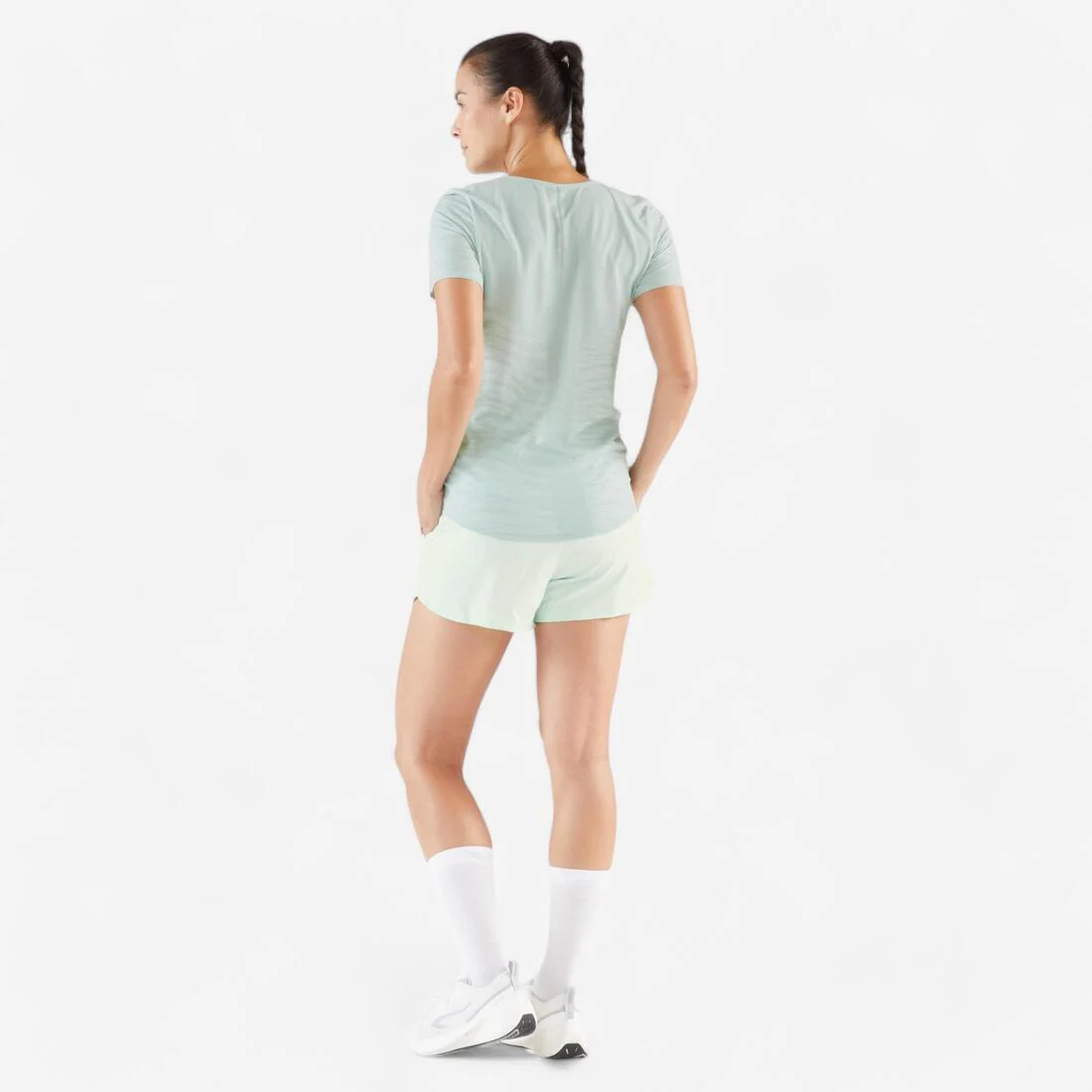POLERA SIN COSTURAS MUJER KIPRUN RUN 500 COMODIDAD - Image 9