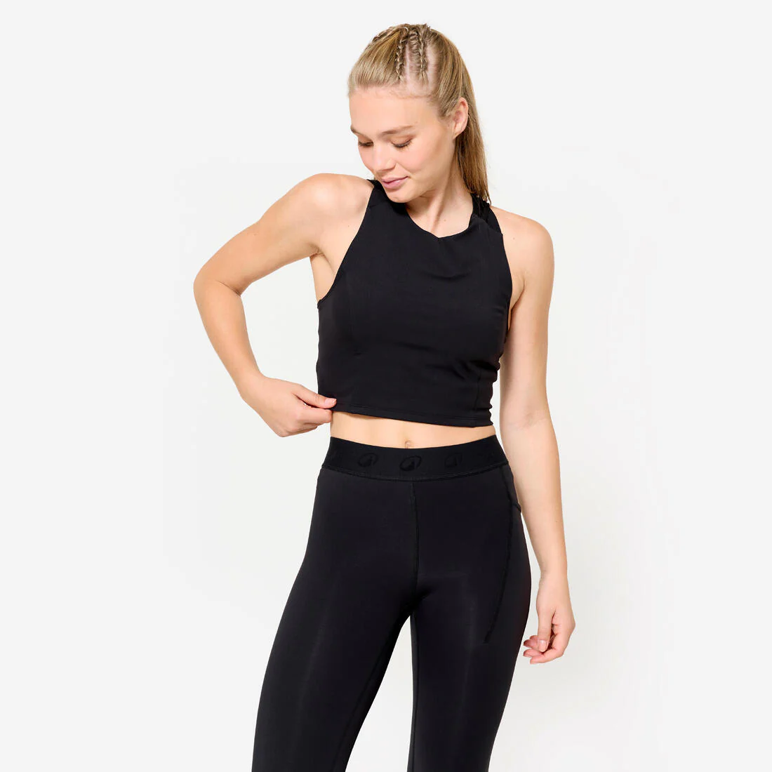 POLERA SIN MANGAS FITNESS FTA 500 MUJER AJUSTADO - Image 2