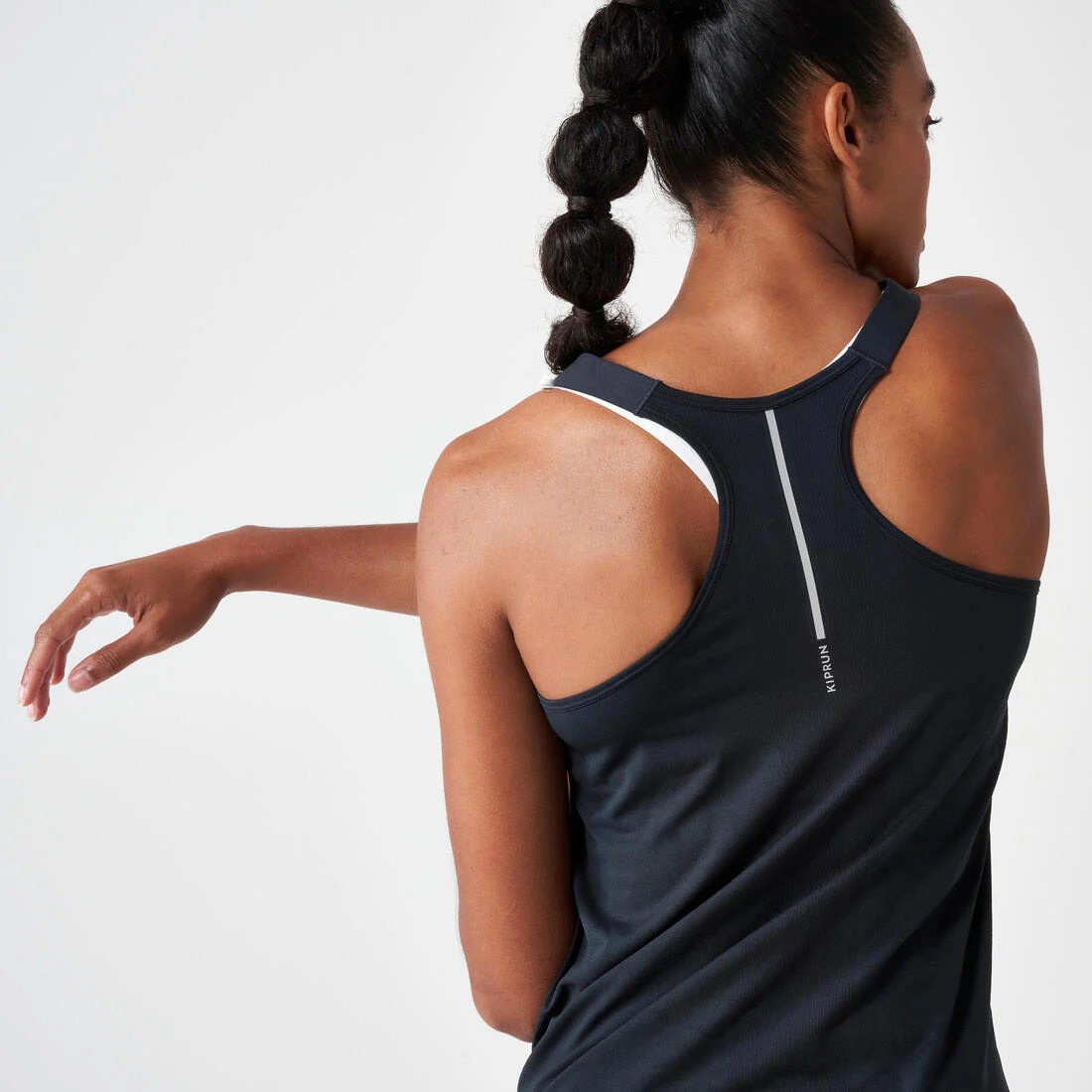 POLERA SIN MANGAS RUNNING SIN COSTURAS MUJER KIPRUN RUN 500 COMODIDAD - Image 3