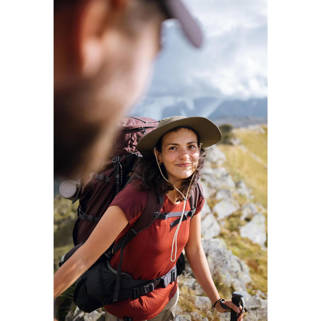 REMERA TREKKING MUJER MT500 CAF - Image 13