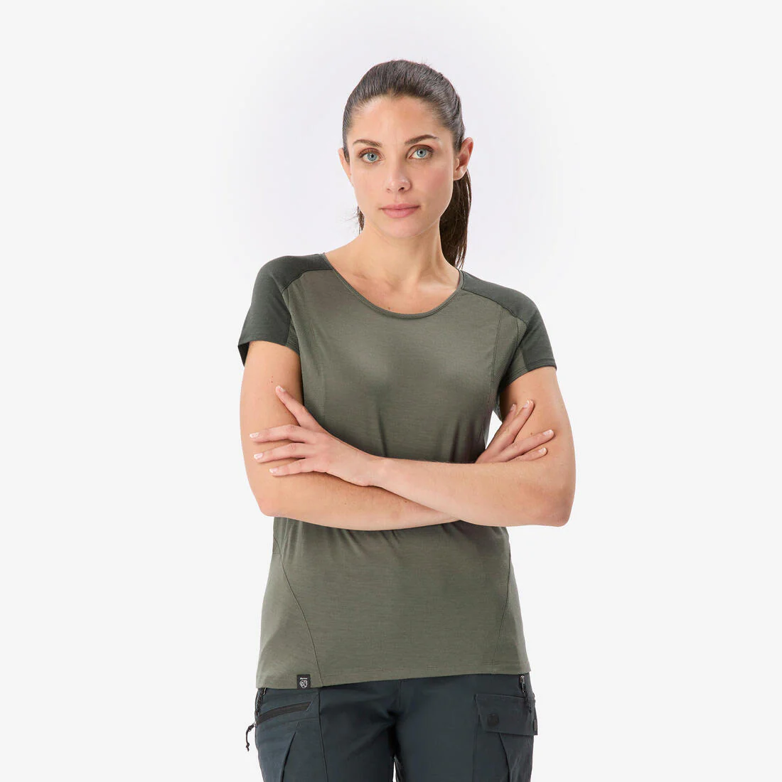 REMERA TREKKING MUJER MT500 CAF - Image 2