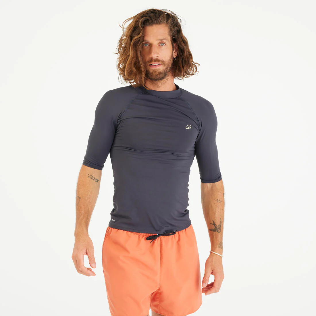 Polera UV hombre manga corta naranjo - Image 3