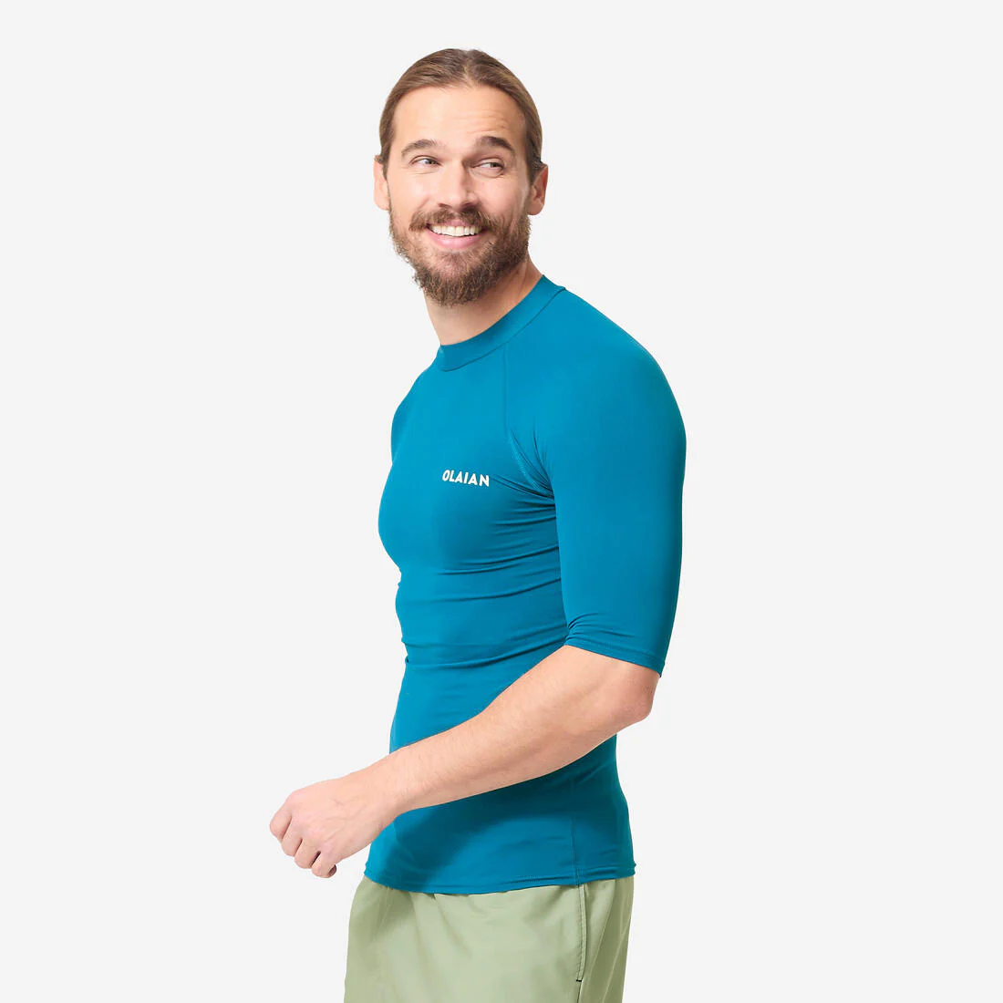 Polera UV hombre manga corta naranjo - Image 5