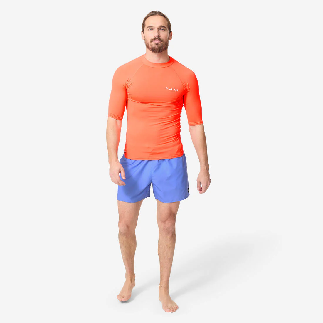 Polera UV hombre manga corta naranjo - Image 6