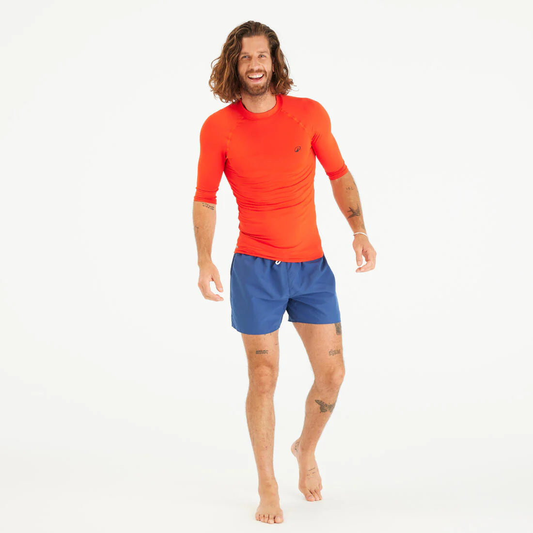 Polera UV hombre manga corta naranjo - Image 8