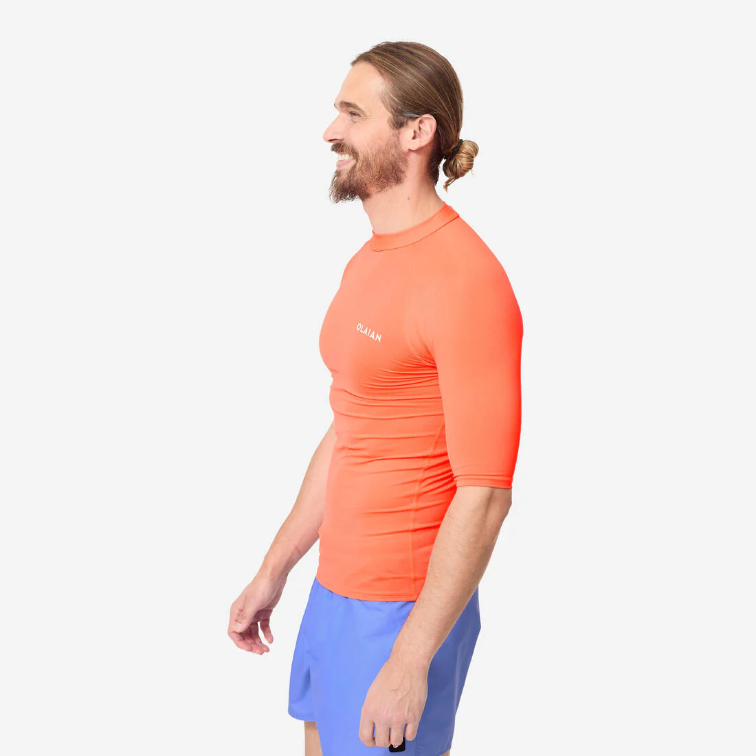 Polera UV hombre manga corta naranjo - Image 9