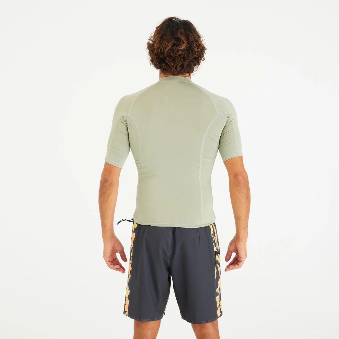 Polera UV hombre manga corta surf verde UPF 50+ - Image 3