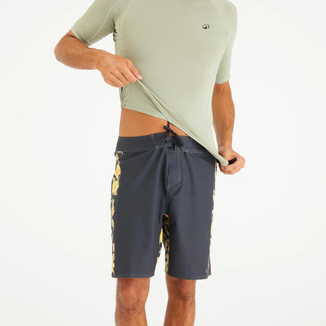 Polera UV hombre manga corta surf verde UPF 50+ - Image 4