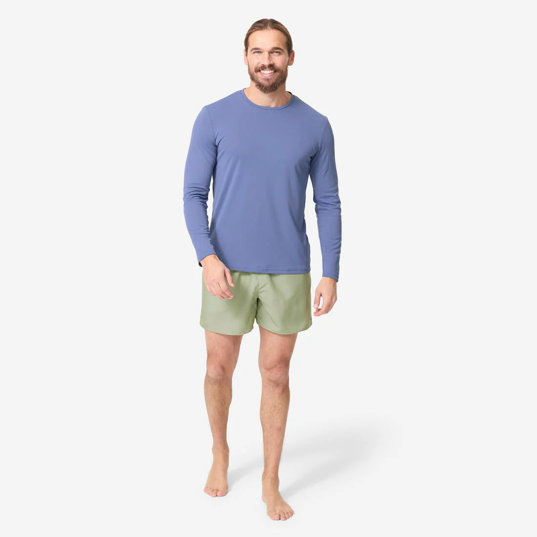 Polera UV hombre manga larga surf azul - Image 2