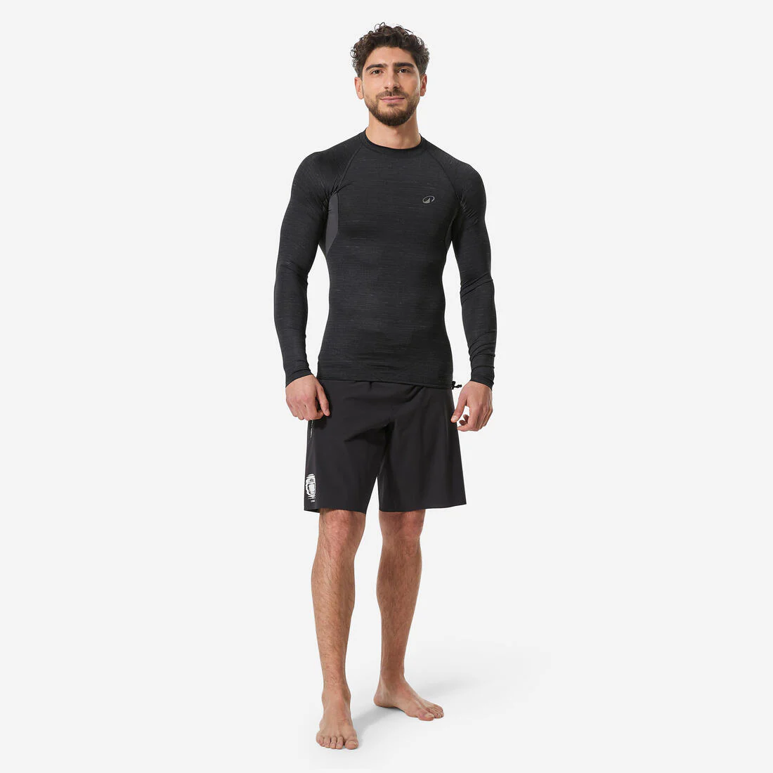 Polera UV hombre manga larga surf negro - Image 2