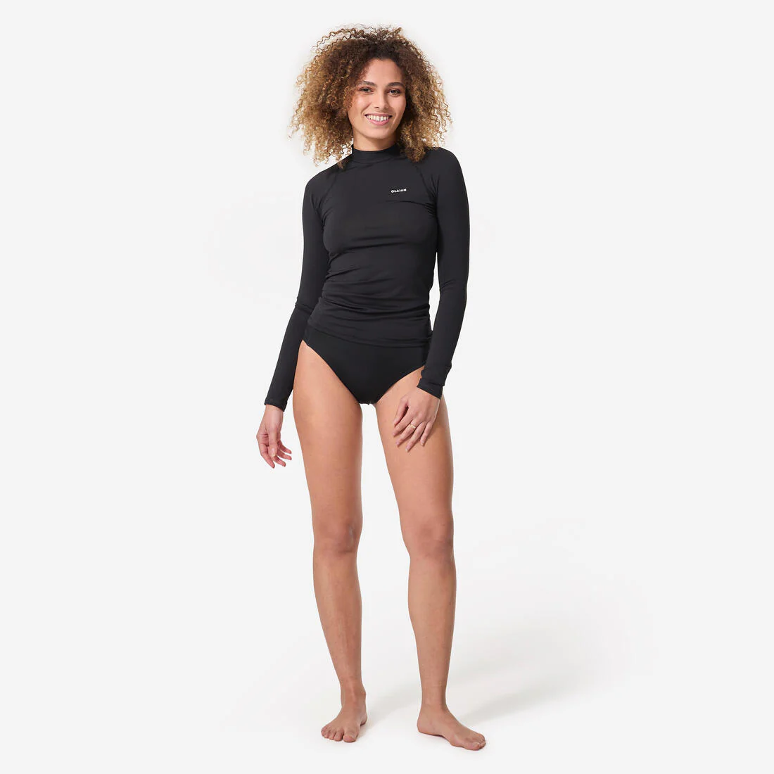 Polera UV mujer manga larga surf negro - Image 2