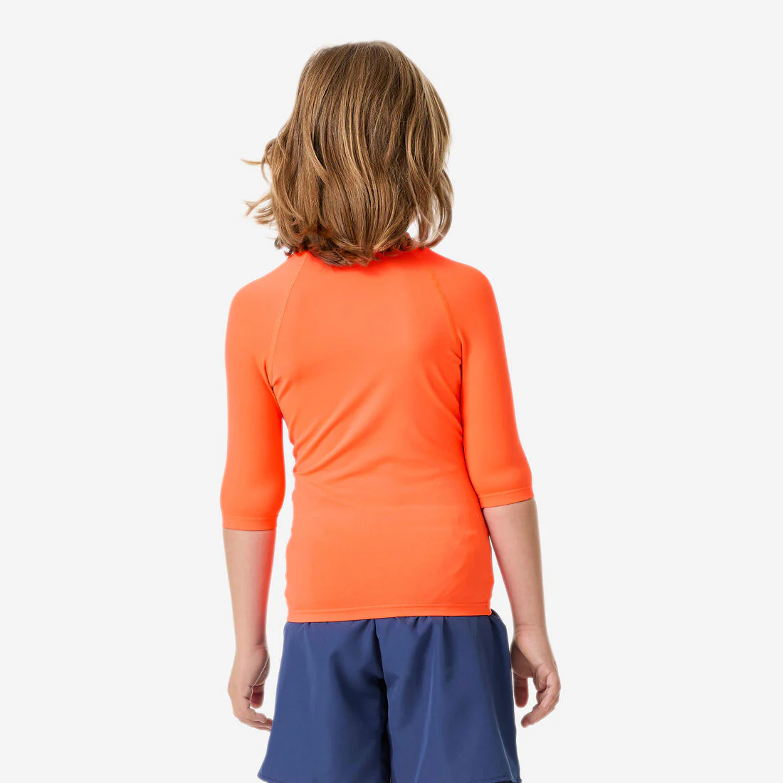 Polera UV niños manga corta rosado coral - Image 5