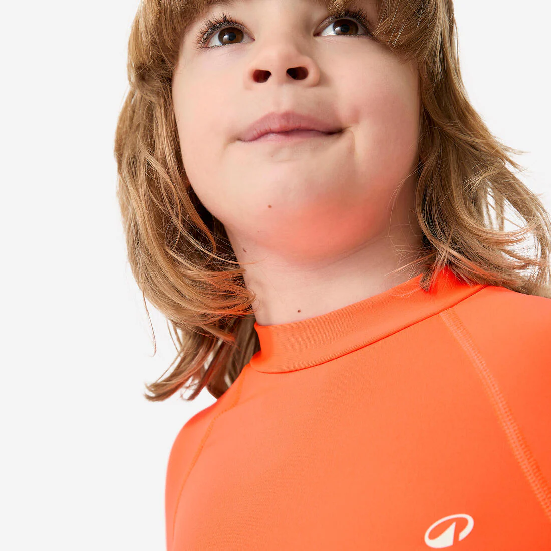 Polera UV niños manga corta rosado coral - Image 7