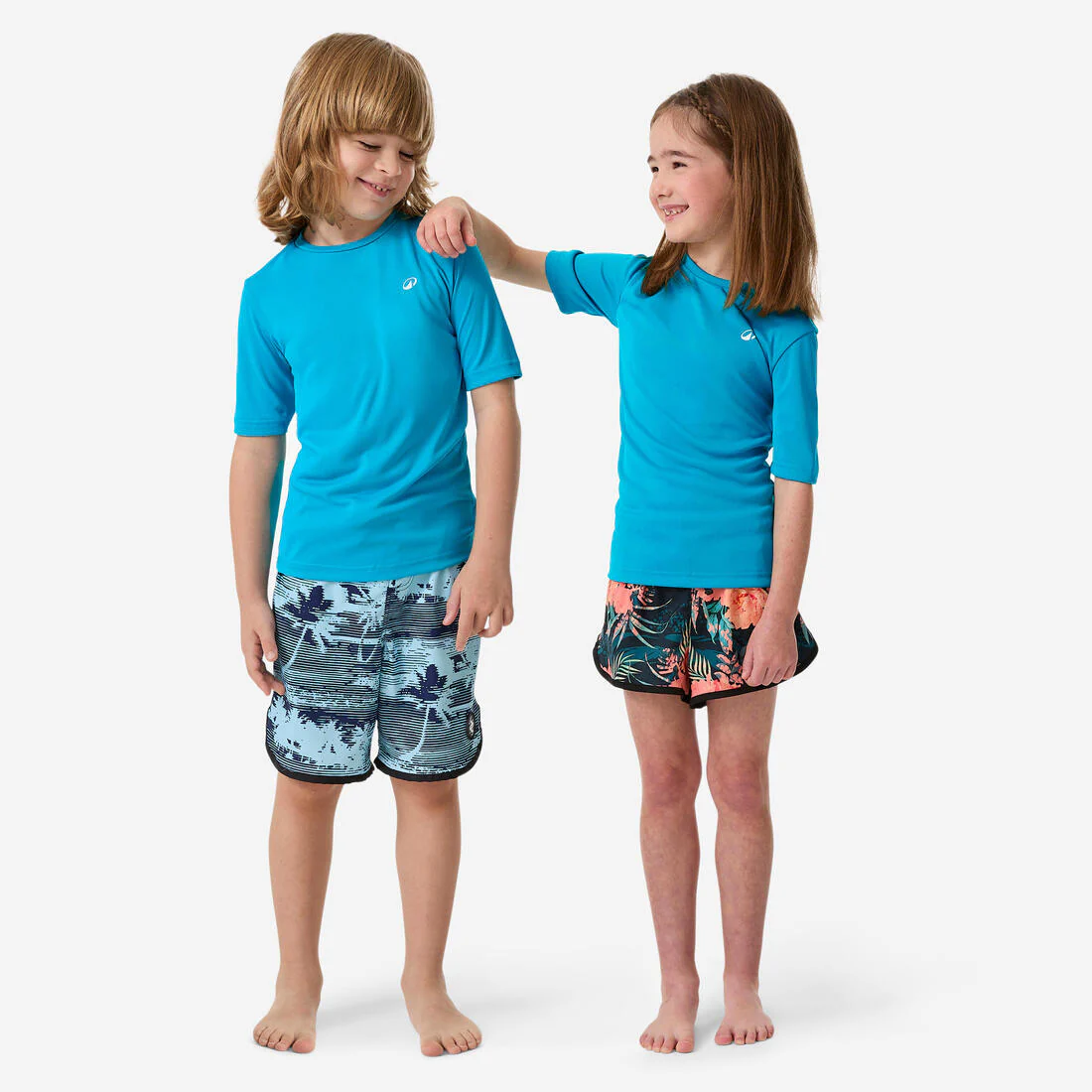Polera UV niños manga corta surf verde limón - Image 3