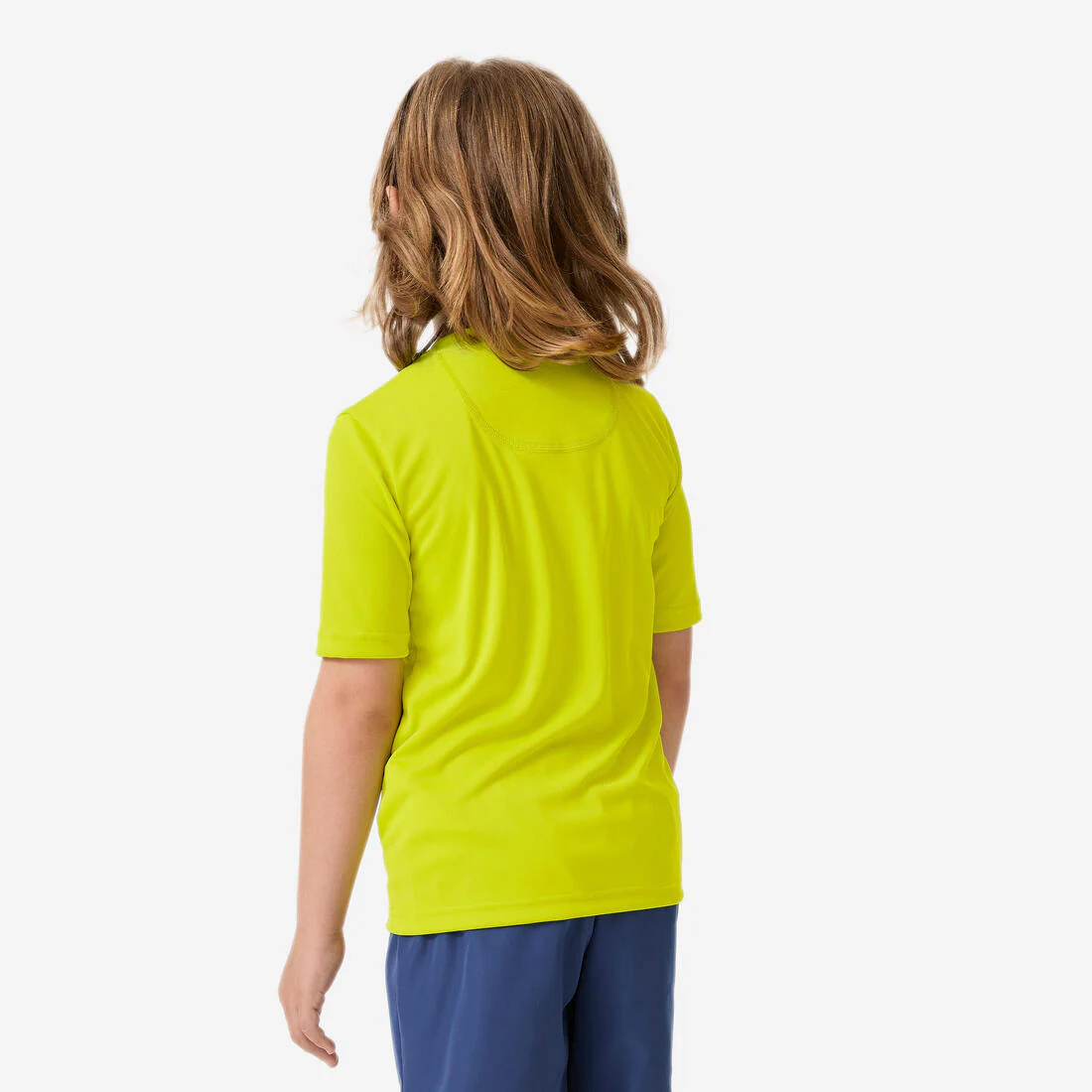 Polera UV niños manga corta surf verde limón - Image 6