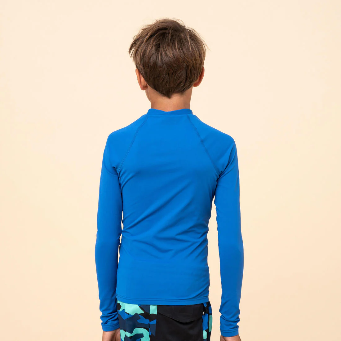 Polera UV niños manga larga surf azul - Image 2