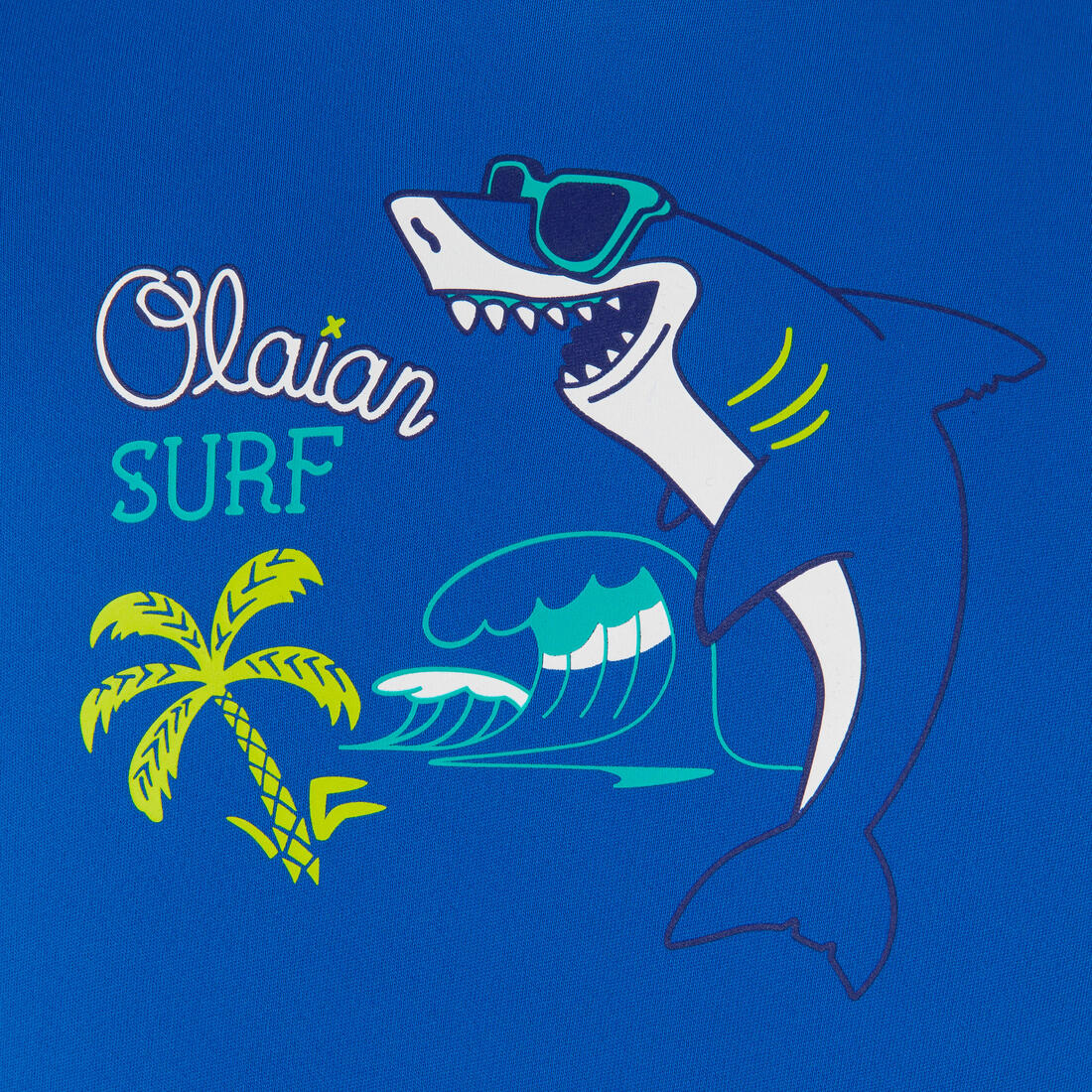 Polera UV niños manga larga surf azul estampado - Image 11