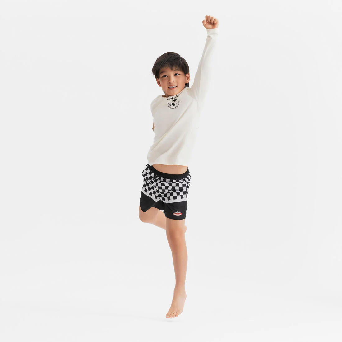 Polera UV niños manga larga surf morado blanco parma - Image 17