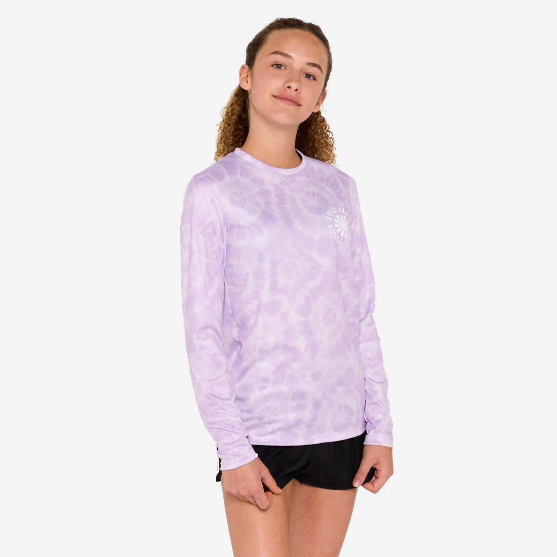 Polera UV niños manga larga surf morado blanco parma - Image 3