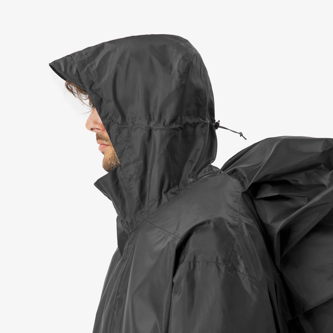 Poncho impermeable de senderismo - MT500 - 60L - negro - Image 3