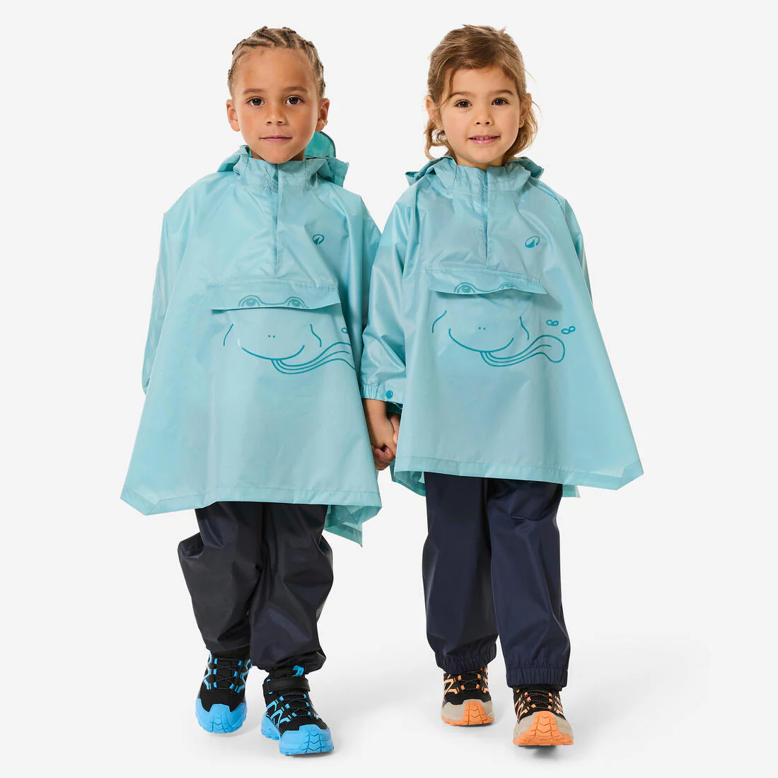 PONCHO IMPERMEABLE DE SENDERISMO NIÑOS MH100 KID - Image 2