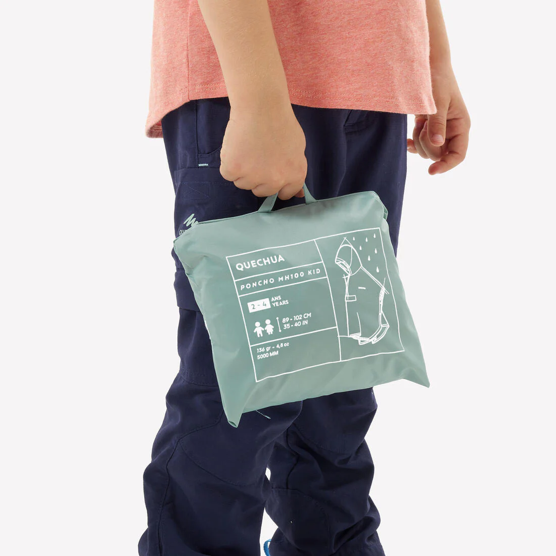PONCHO IMPERMEABLE DE SENDERISMO NIÑOS MH100 KID - Image 20