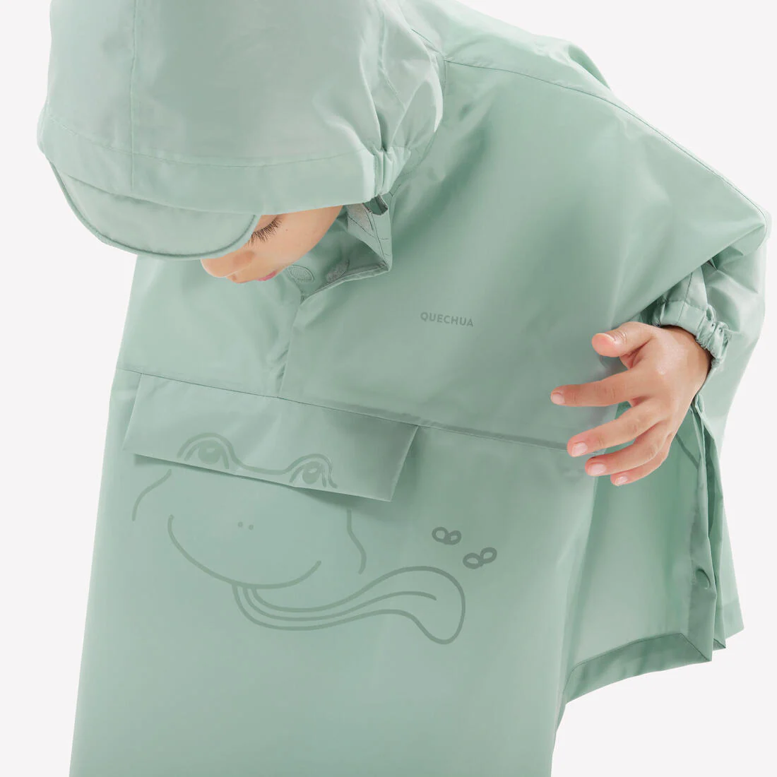 PONCHO IMPERMEABLE DE SENDERISMO NIÑOS MH100 KID - Image 7