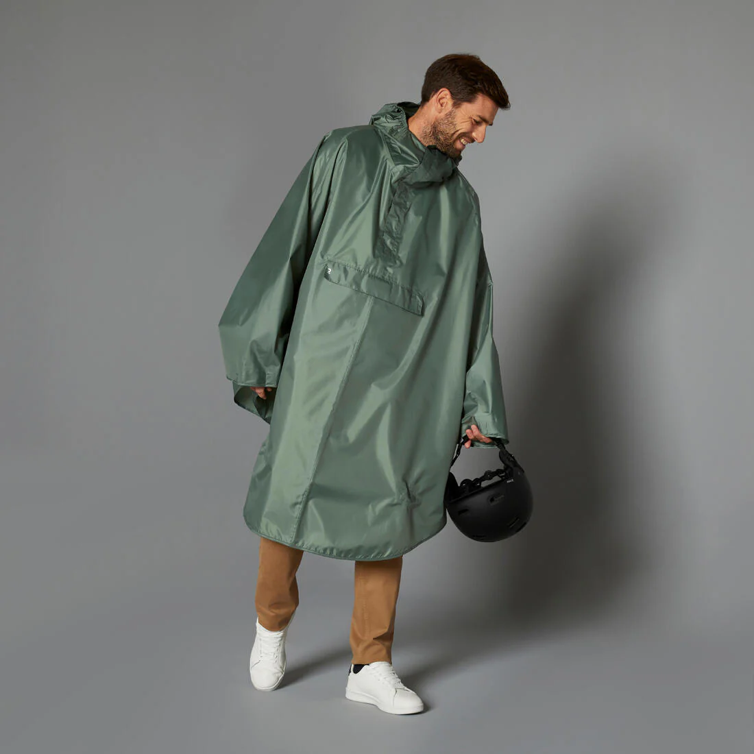 PONCHO IMPERMEABLE BICICLETA CIUDAD 100 - Image 3
