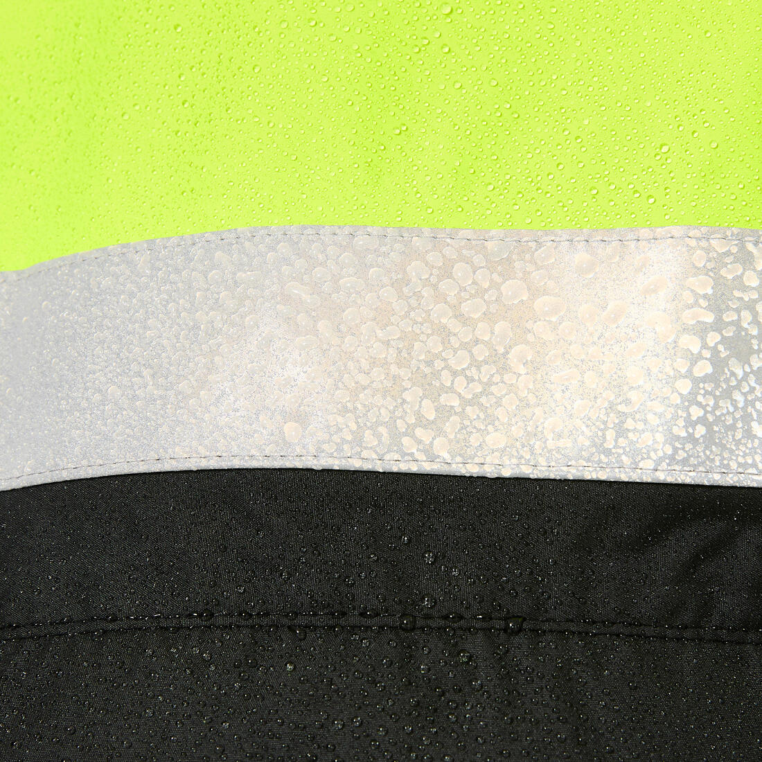 PONCHO NIÑOS NEGRO-AMARILLO FLUORESCENTE VISIBILIDAD DIURNA/NOCTURNA IMPERMEABLE - Image 10