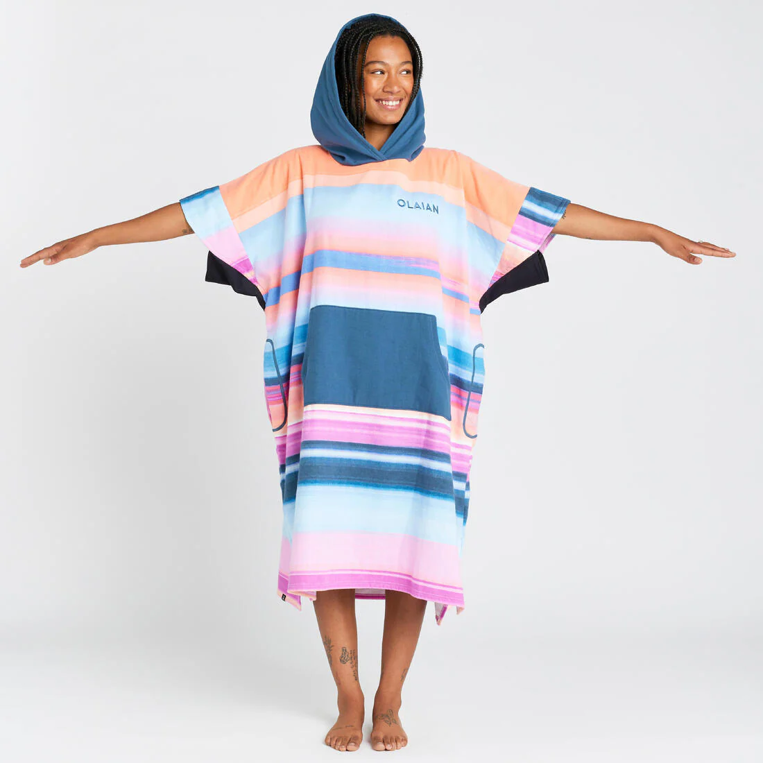 PONCHO SURF 500 SUNSET ADULTO +150 CM - Image 3