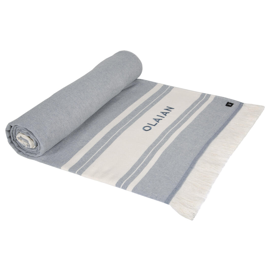 Poncho toalla adulto de algodón celeste - Image 19
