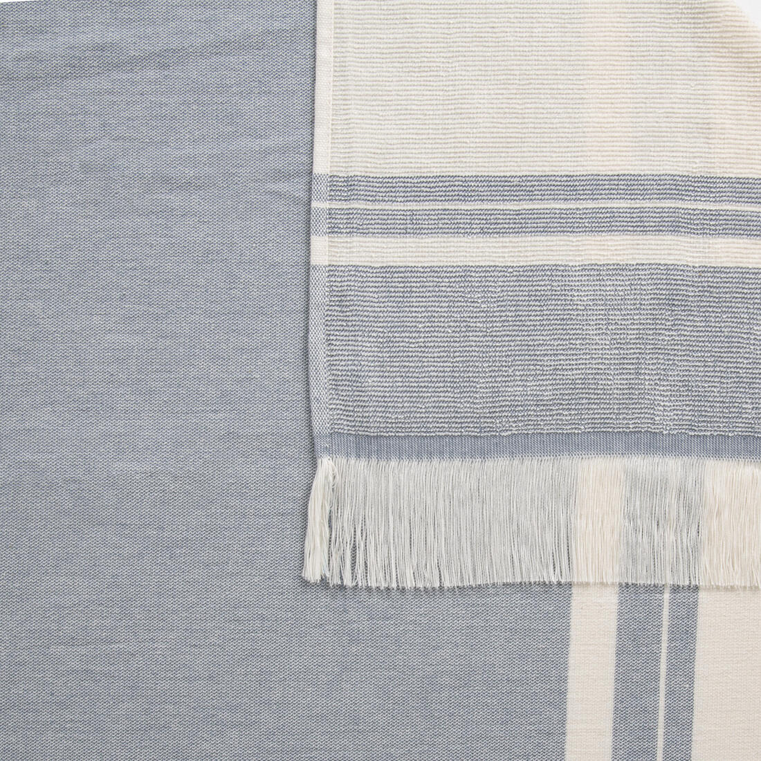 Poncho toalla adulto de algodón celeste - Image 21