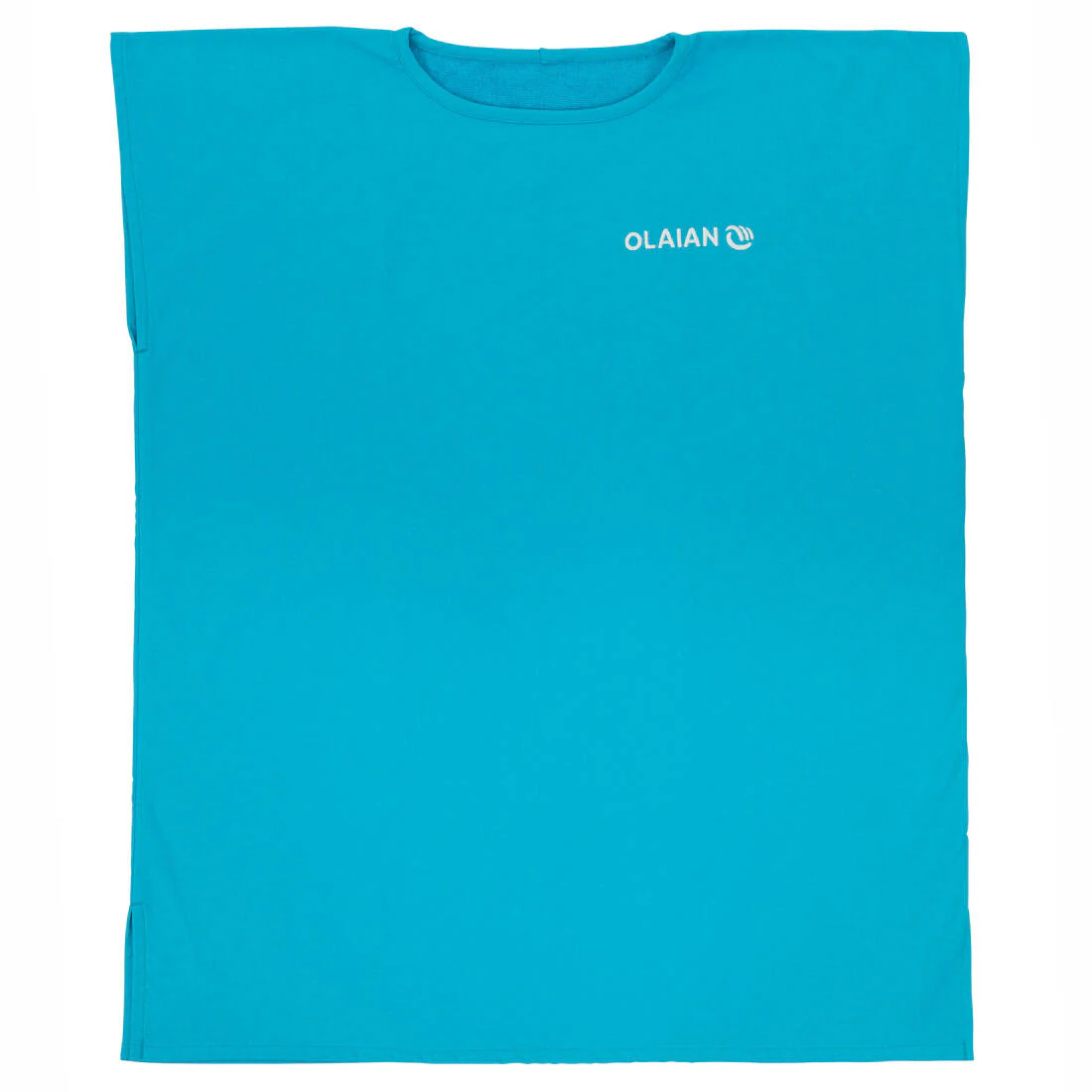 Poncho toalla niños de algodón surf azul - Image 3