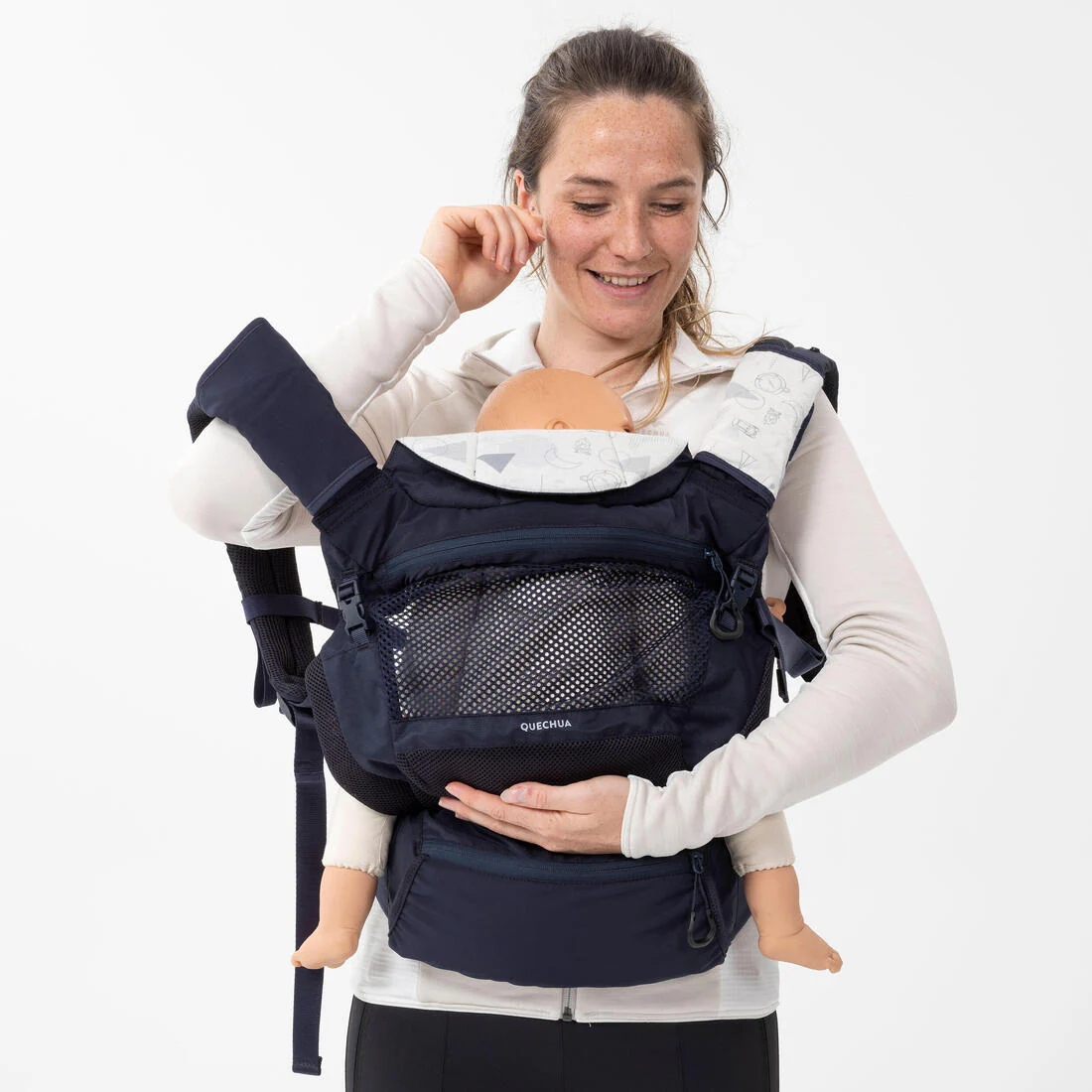 PORTABEBÉS ERGONÓMICO DE 9 MESES A 15KG MH500 AZUL MARINO - Image 14