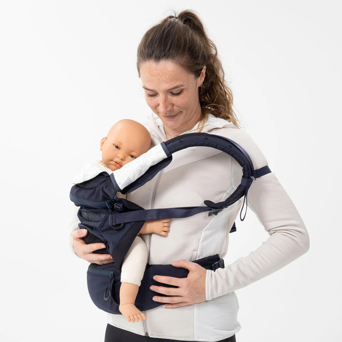 PORTABEBÉS ERGONÓMICO DE 9 MESES A 15KG MH500 AZUL MARINO - Image 16