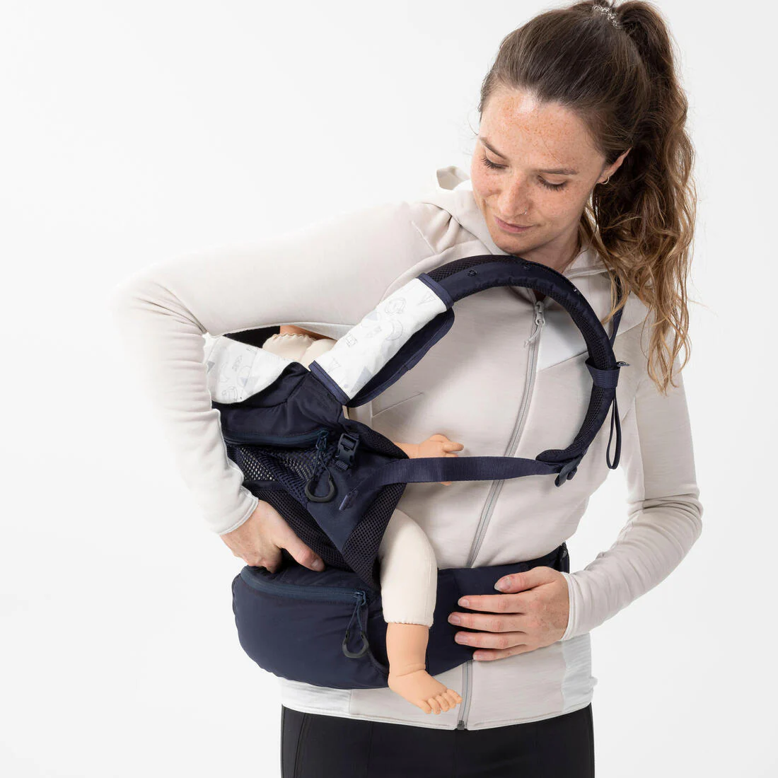 PORTABEBÉS ERGONÓMICO DE 9 MESES A 15KG MH500 AZUL MARINO - Image 18