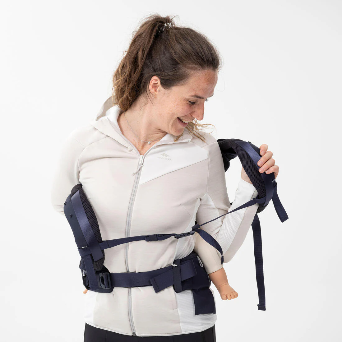 PORTABEBÉS ERGONÓMICO DE 9 MESES A 15KG MH500 AZUL MARINO - Image 19