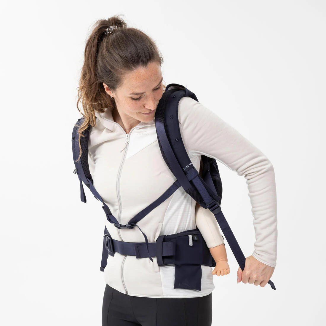 PORTABEBÉS ERGONÓMICO DE 9 MESES A 15KG MH500 AZUL MARINO - Image 23