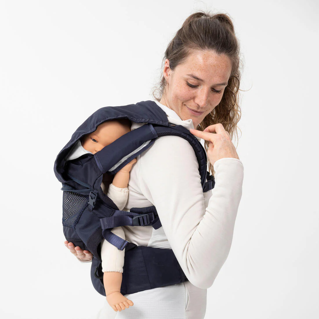 PORTABEBÉS ERGONÓMICO DE 9 MESES A 15KG MH500 AZUL MARINO - Image 27