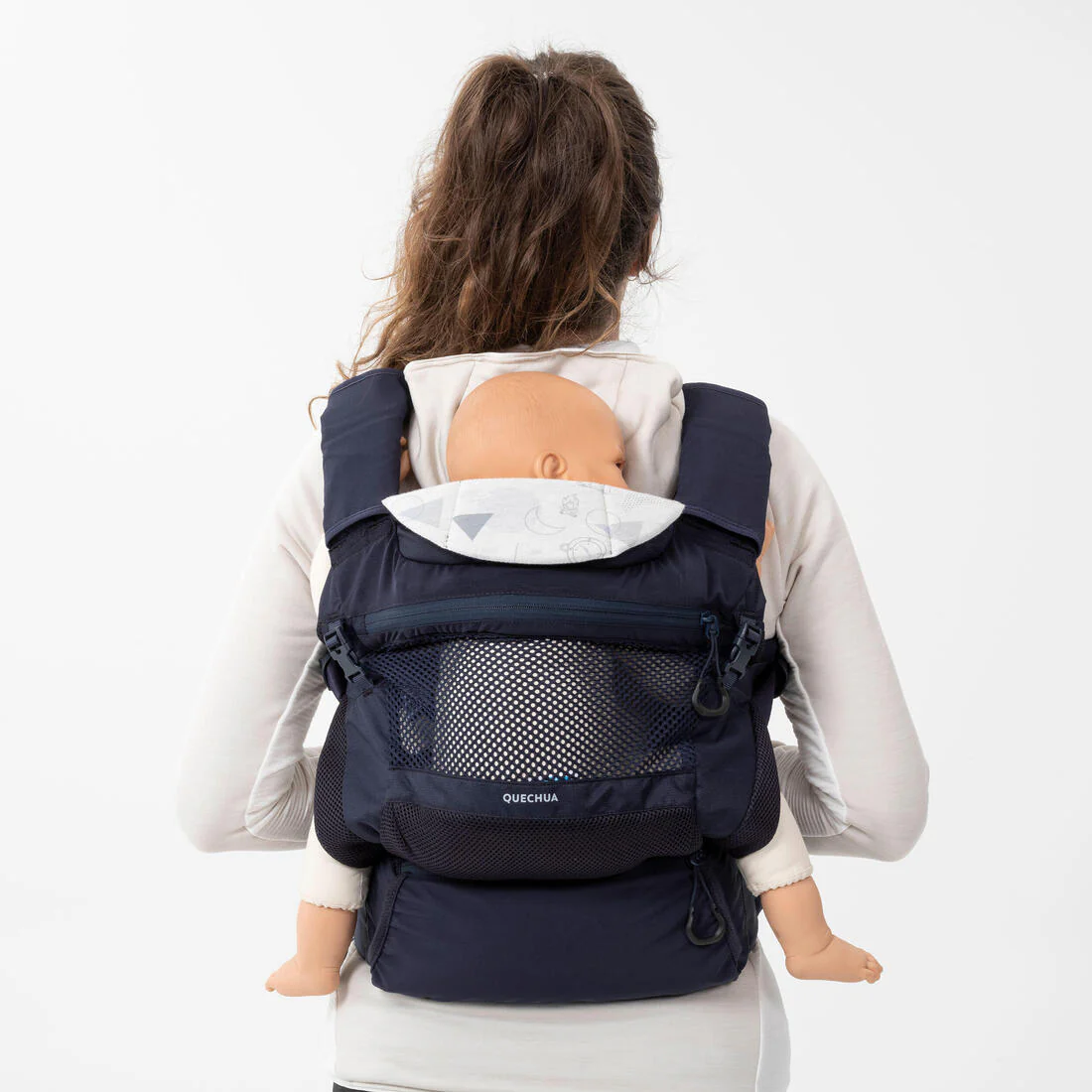 PORTABEBÉS ERGONÓMICO DE 9 MESES A 15KG MH500 AZUL MARINO - Image 29