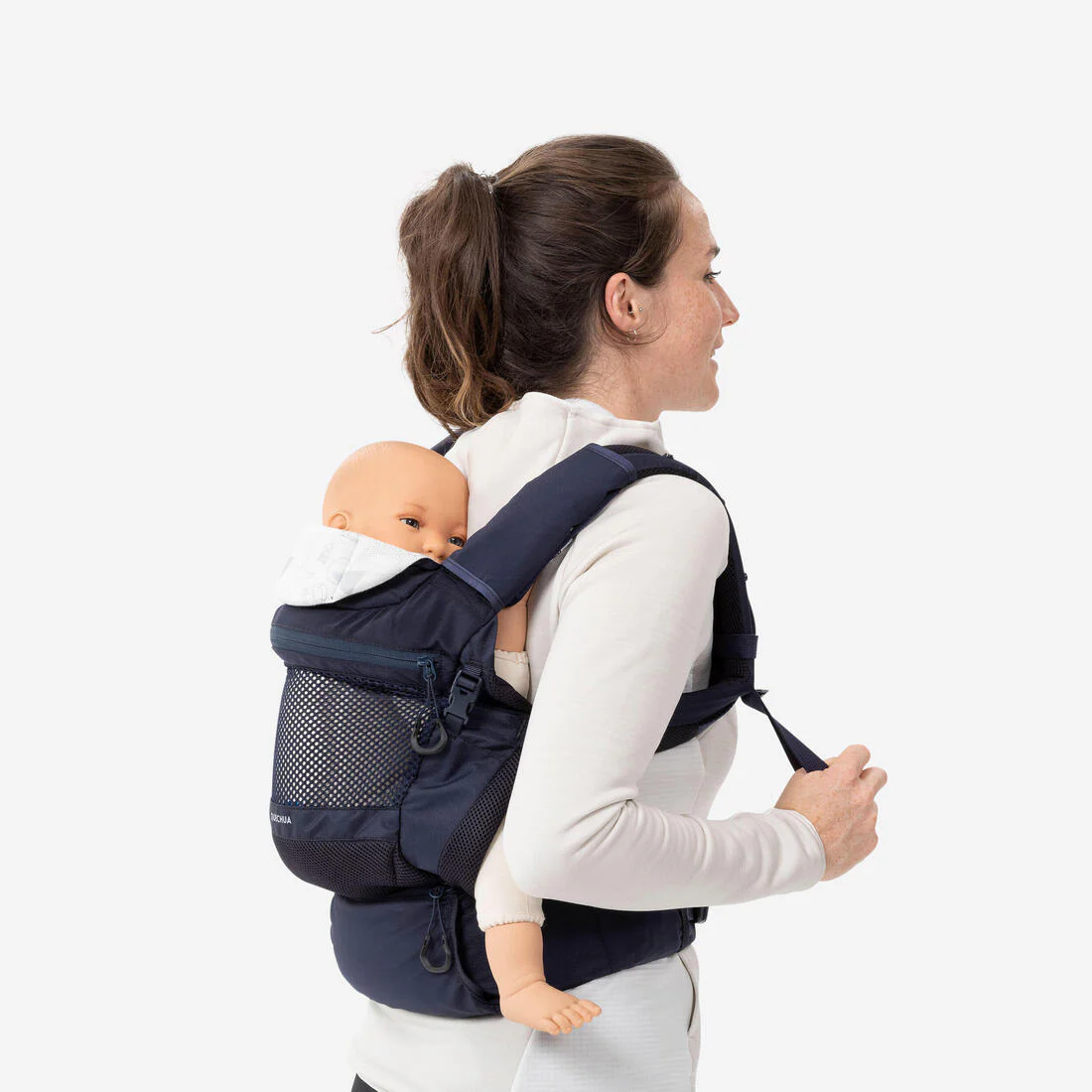 PORTABEBÉS ERGONÓMICO DE 9 MESES A 15KG MH500 AZUL MARINO - Image 33