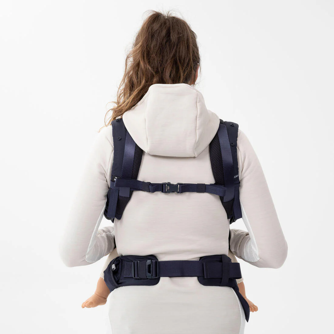 PORTABEBÉS ERGONÓMICO DE 9 MESES A 15KG MH500 AZUL MARINO - Image 4