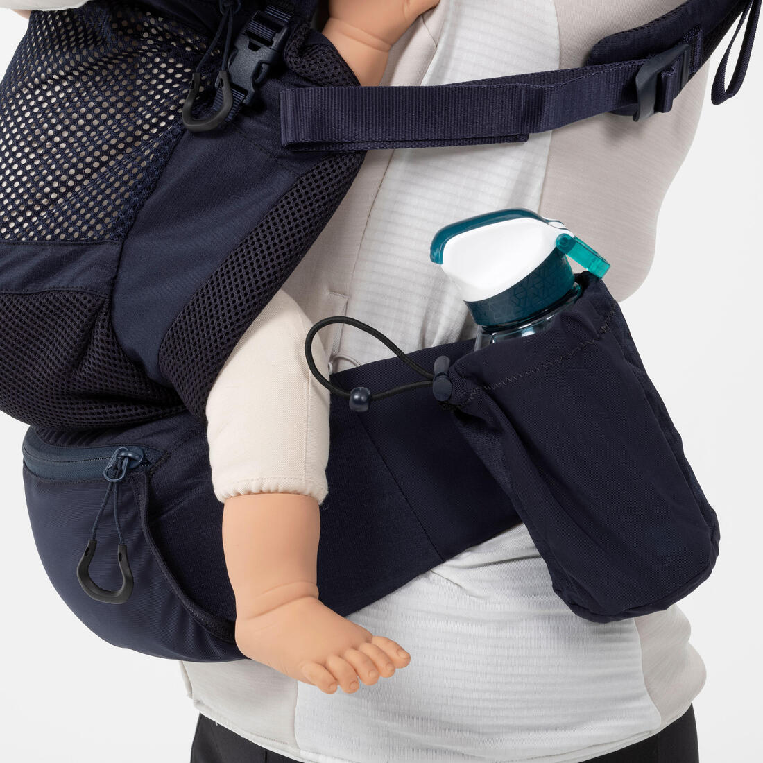 PORTABEBÉS ERGONÓMICO DE 9 MESES A 15KG MH500 AZUL MARINO - Image 6