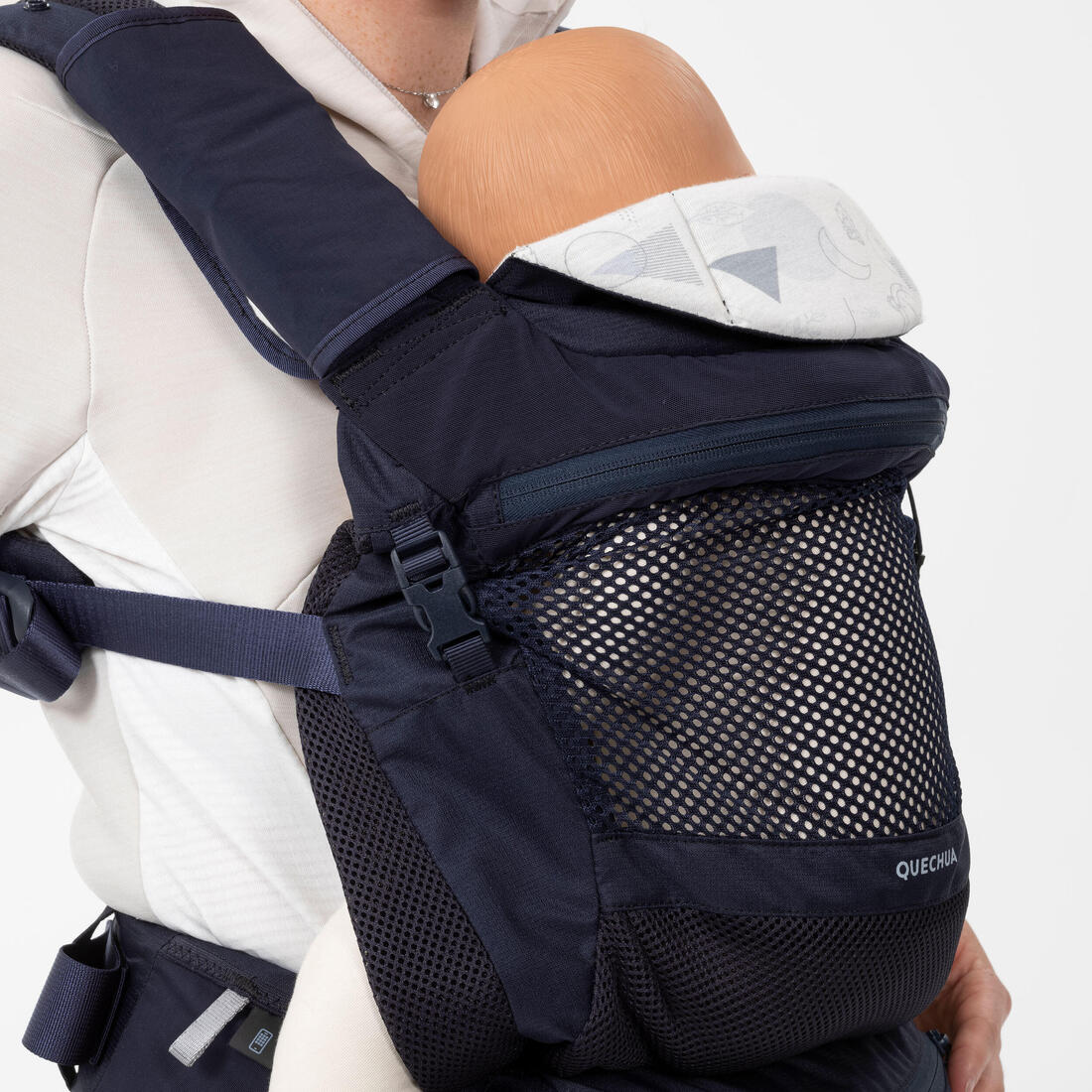 PORTABEBÉS ERGONÓMICO DE 9 MESES A 15KG MH500 AZUL MARINO - Image 7