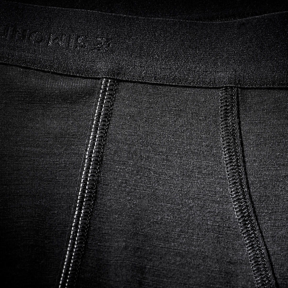 PRIMERA CAPA INFERIOR TREKKING HOMBRE LANA MERINO TREK500 NEGRO - Image 6