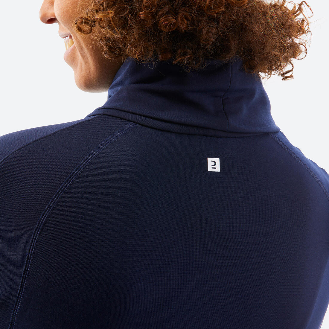 Primera capa superior nieve mujer azul - BL500 transpirable cuello alto - Image 6