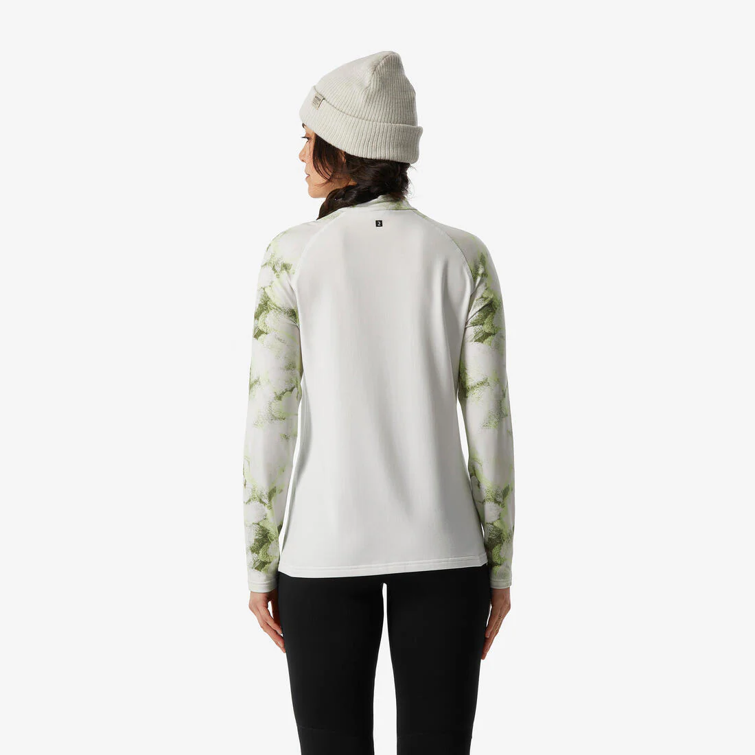 Primera capa superior nieve mujer blanco verde - 500 corte amplio - Image 2